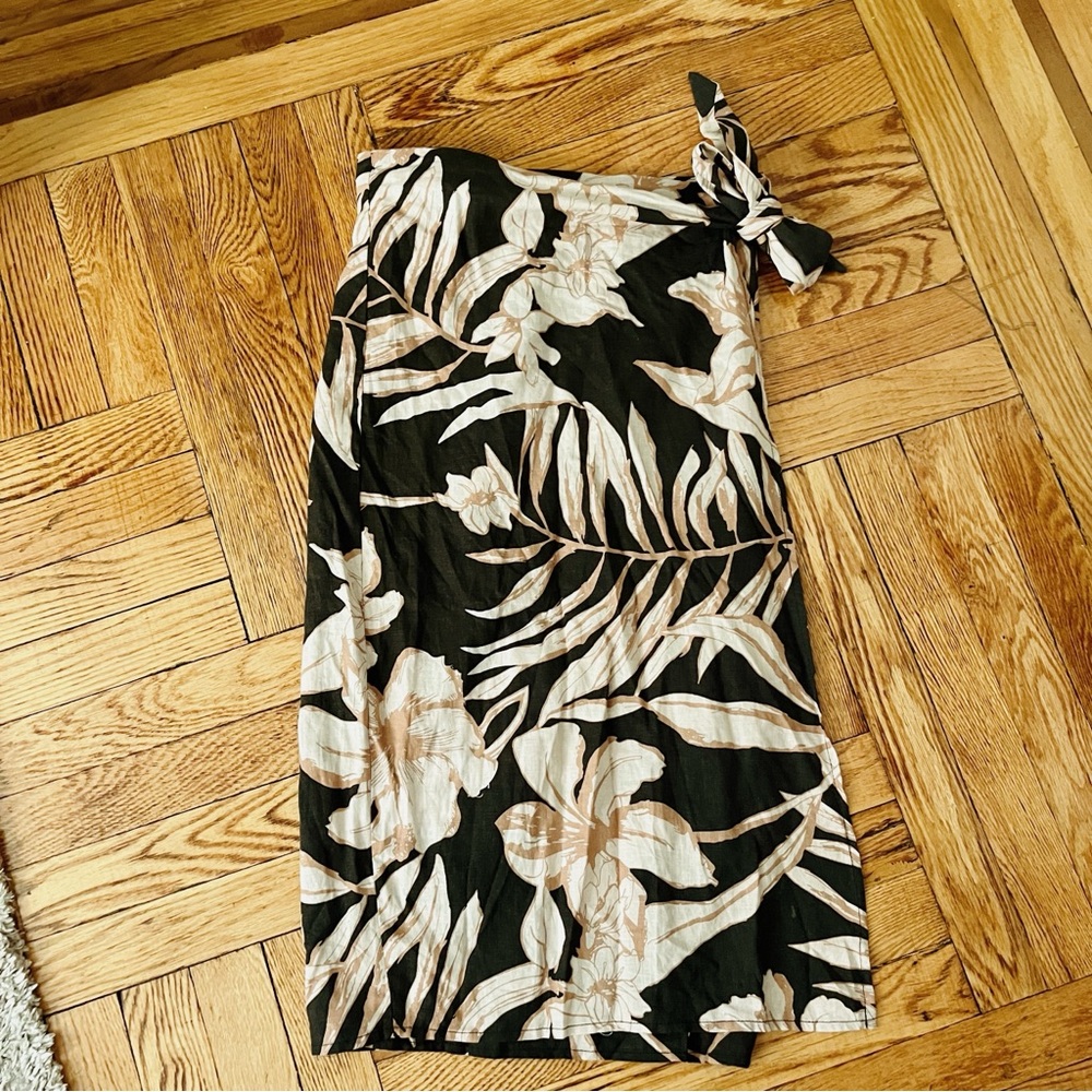 Olive Wrap Skirt